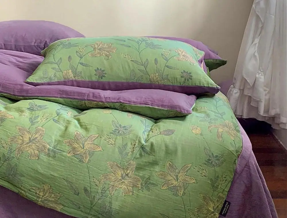 OliveField™ Yarn-Dyed Duvet Collection by PurelyhomeDeco