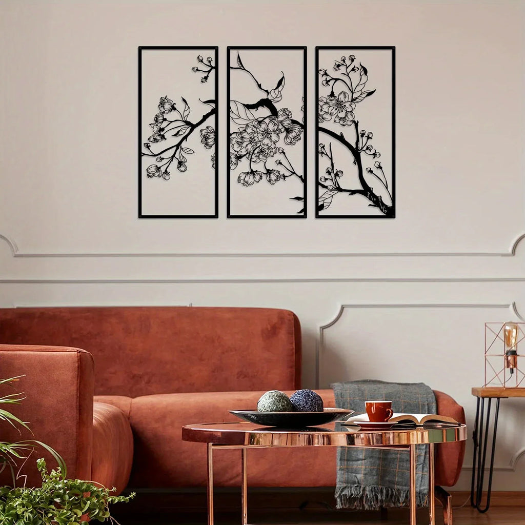 Black Petal Square by PurelyhomeDeco