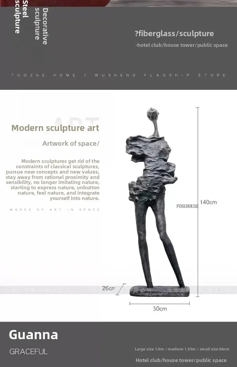 ArteForma™ Abstract Figure Sculpture – Modern Luxury Floor Art Ornament for Home, Hotel & Office Décor by PurelyhomeDeco