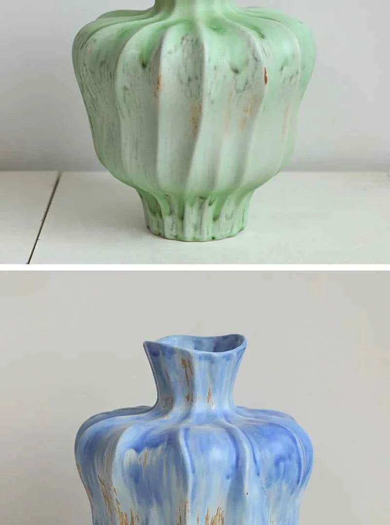 Luxe Blossom Curve Vase by PurelyhomeDeco