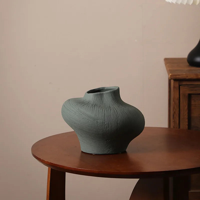 Retro Muse Ceramic Vase by PurelyhomeDeco