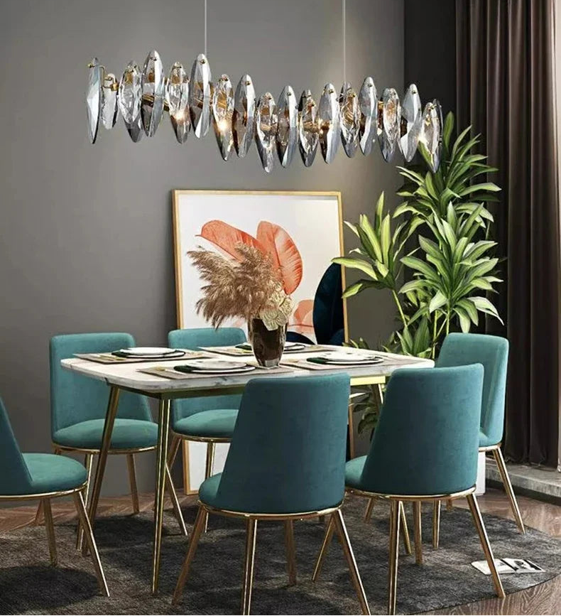 CrystalÉlan™ Modern Luxury Crystal Pendant Chandelier – Elegant Hanging Light for Living Room, Dining & Bedroom by PurelyhomeDeco