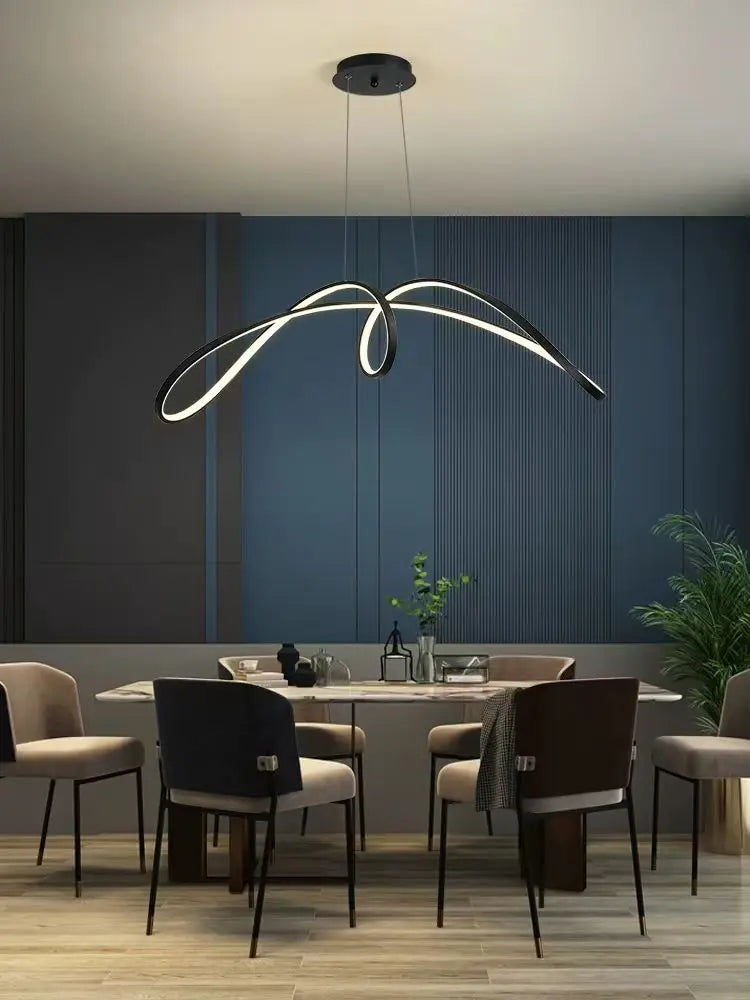 Élan Linea – Modern Minimalist LED Luxury Chandelier | Restaurant · Bedroom · Bar Lighting by PurelyhomeDeco