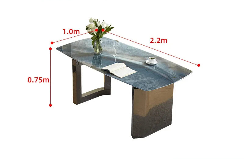 SILORA Premium Crystal Stone Dining Collection by PurelyhomeDeco