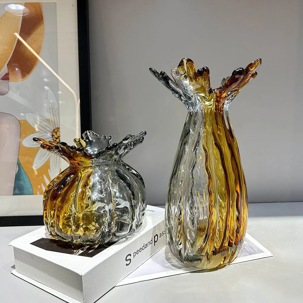 Colorveil Glass Vase by PurelyhomeDeco