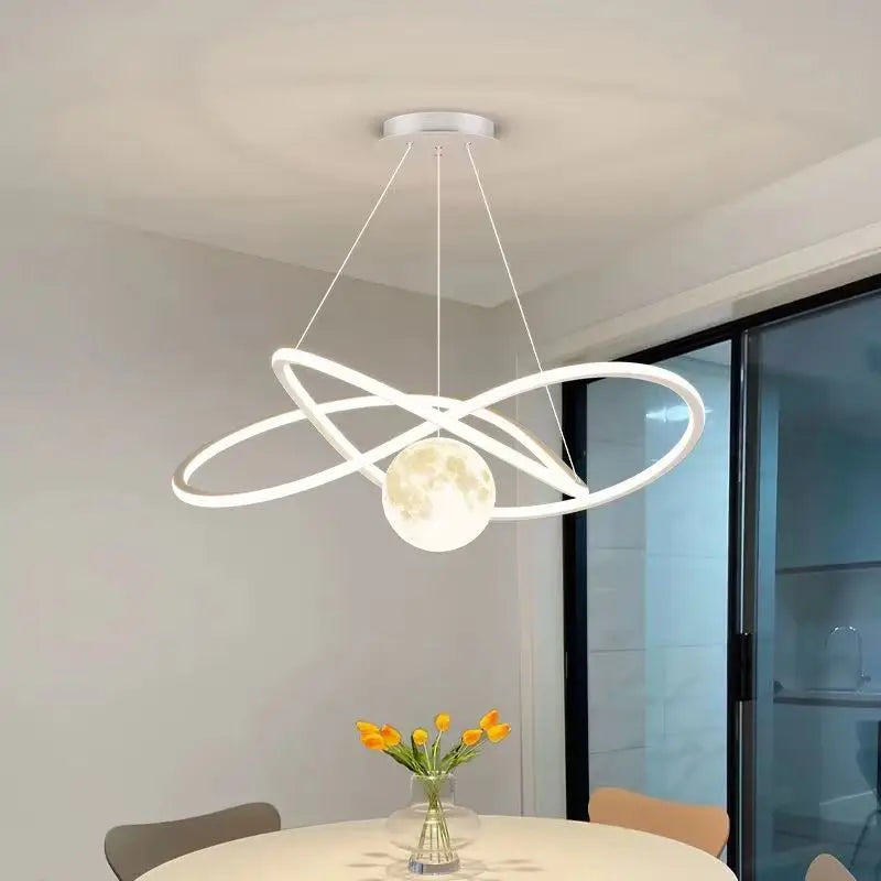 Luna Lux – Moon Shaped Designer Pendant Lamp by PurelyhomeDeco