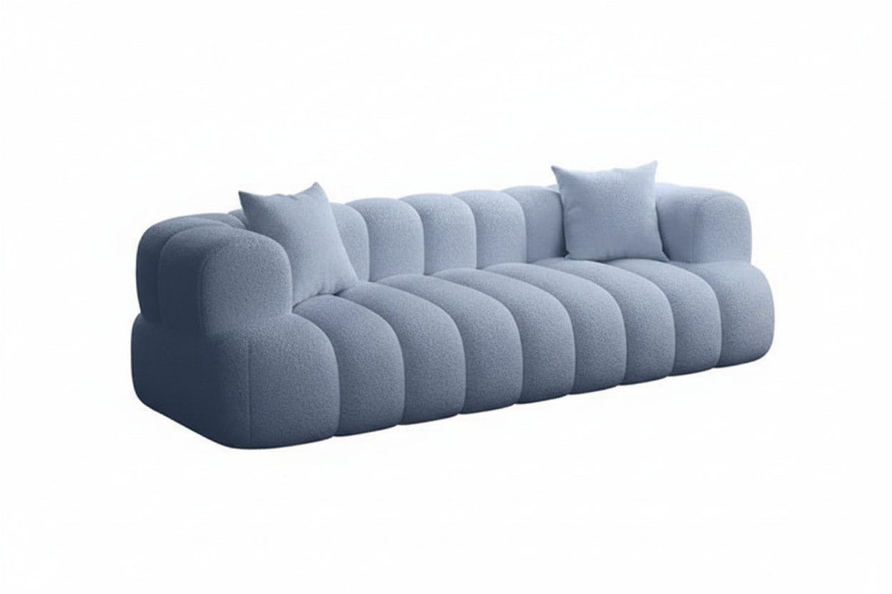 ARCELIA BLANC™ Velvet Cloud Couch | Deep Seat Designer Sofa by PurelyhomeDeco