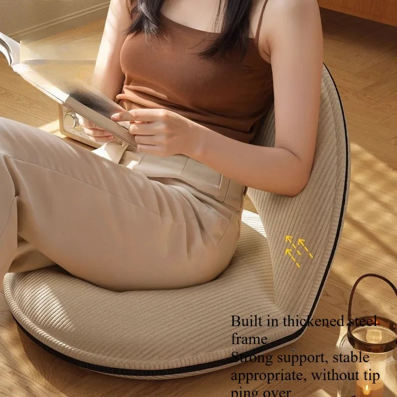 Foldable Backrest Tatami Lounger for Sitting & Sleeping, Small Space Bed for Bay Window Guest, Convertible Floor Cushion Chair by PurelyhomeDeco