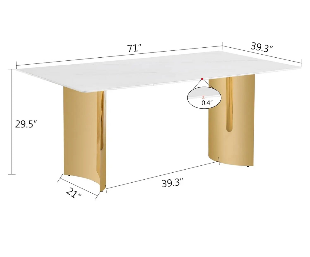 NEXRA™ Modern Marble Multi-Space Table by PurelyhomeDeco