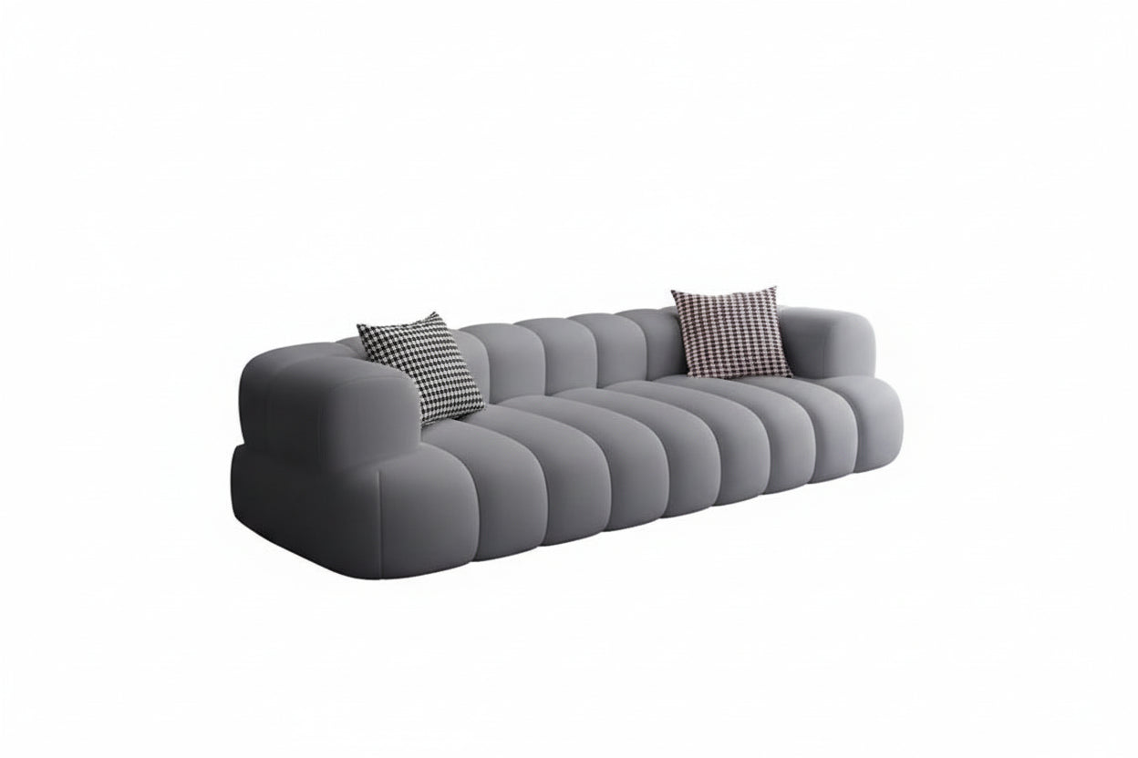 ARCELIA BLANC™ Velvet Cloud Couch | Deep Seat Designer Sofa by PurelyhomeDeco