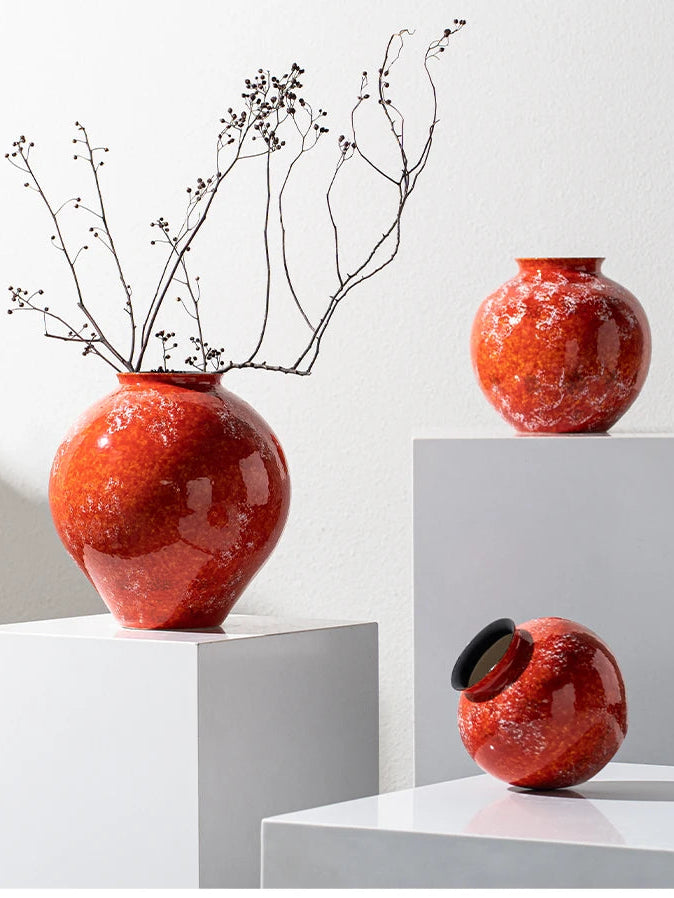 Crimson Fire Glaze by PurelyhomeDeco