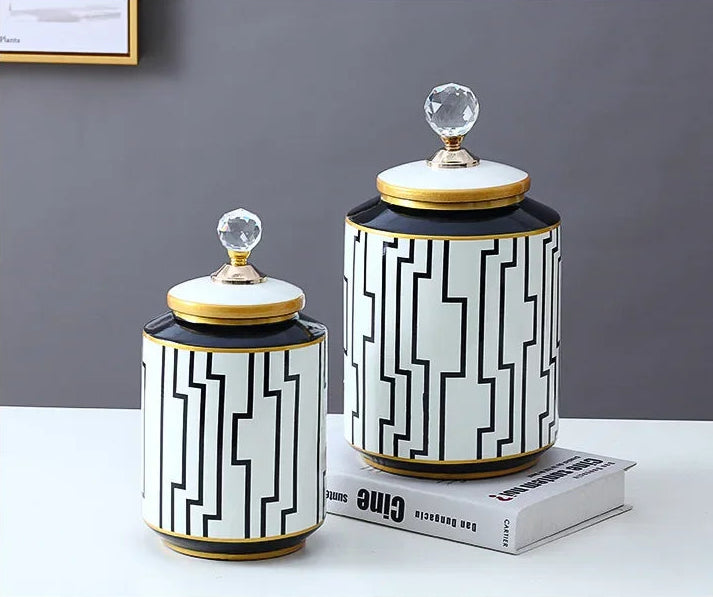 Regalis Checkmate Jar by PurelyhomeDeco