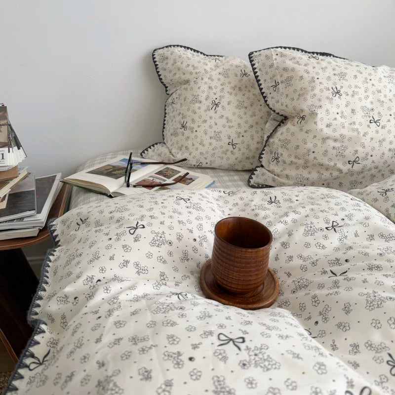 PrairieLuxe™ INS American Countryside Pure Cotton Bedding Set – Double-Layer Yarn Soft Luxury Bed Linens by PurelyhomeDeco