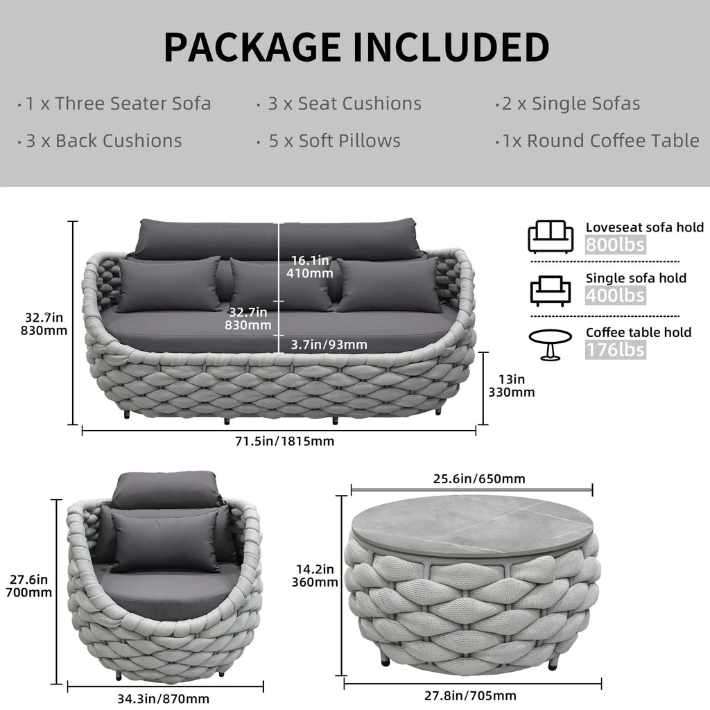 BistroLuxe™ — Luxury All-Weather Rattan Bistro Set for Elegant Outdoor Living by PurelyhomeDeco