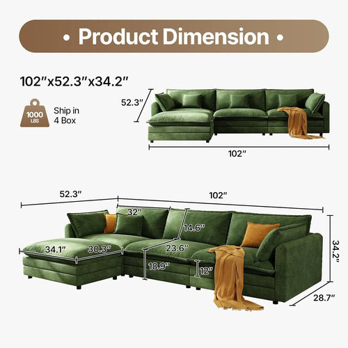 ANGLE VERDE™ Lounge by PurelyhomeDeco