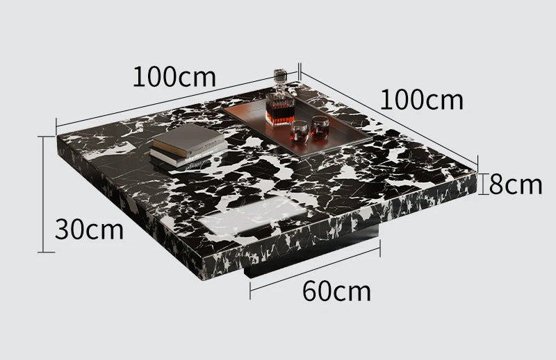 Luce di Mare™ – Nordic Modern Marble Center Table by PurelyhomeDeco