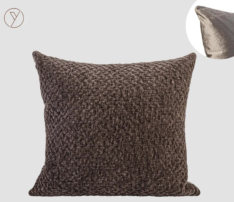 Quilta Chenille Pillow by PurelyhomeDeco