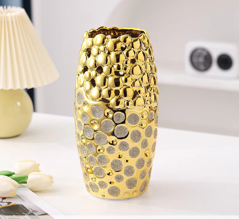 Gilded Grace Vase by PurelyhomeDeco