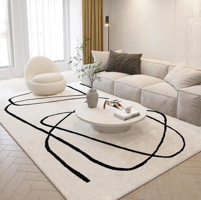 Linovara™ Abstract Plush Rug by PurelyhomeDeco