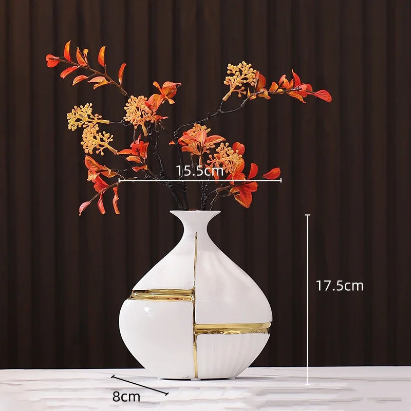Golden Stripes Vase by PurelyhomeDeco