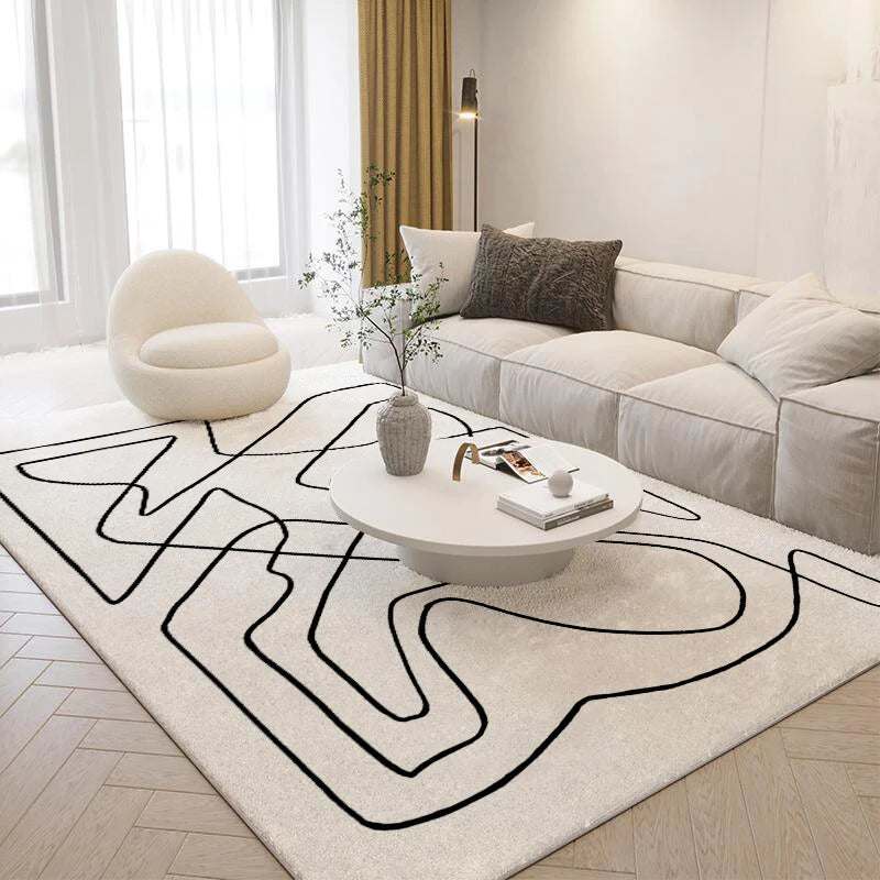 Linovara™ Abstract Plush Rug by PurelyhomeDeco