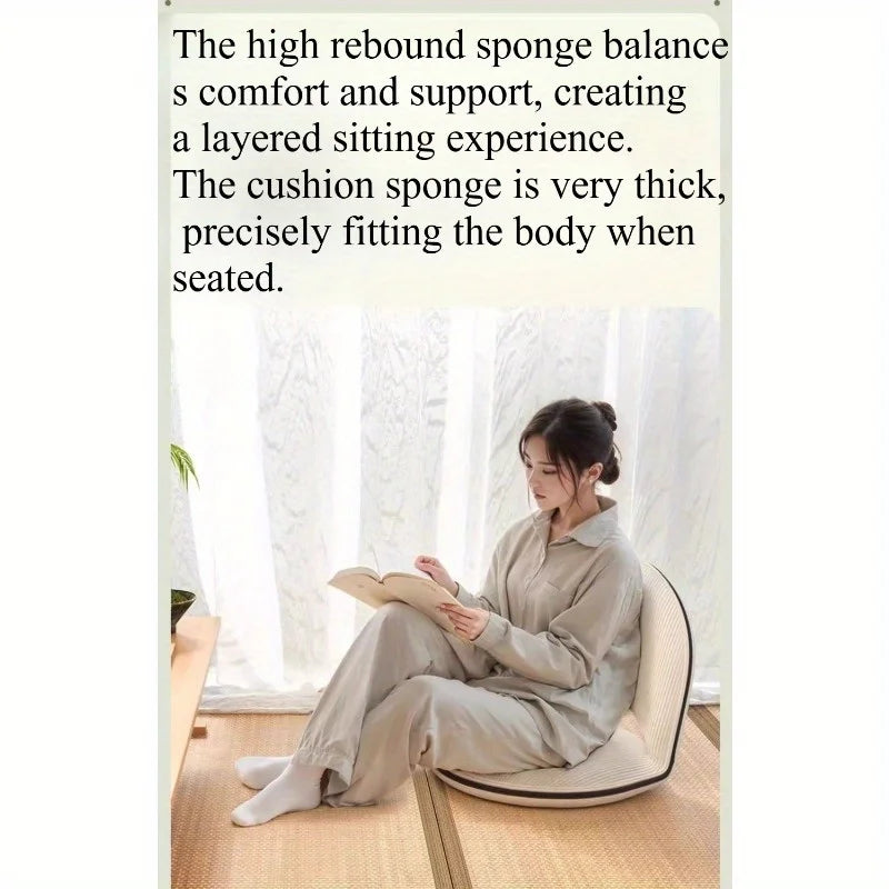 Foldable Backrest Tatami Lounger for Sitting & Sleeping, Small Space Bed for Bay Window Guest, Convertible Floor Cushion Chair by PurelyhomeDeco