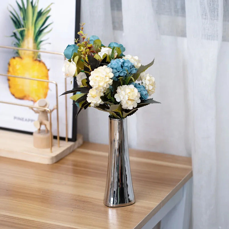 Silver Poise Vase by PurelyhomeDeco