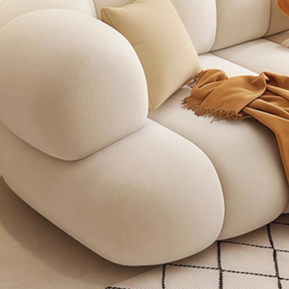 ARCELIA BLANC™ Velvet Cloud Couch | Deep Seat Designer Sofa by PurelyhomeDeco
