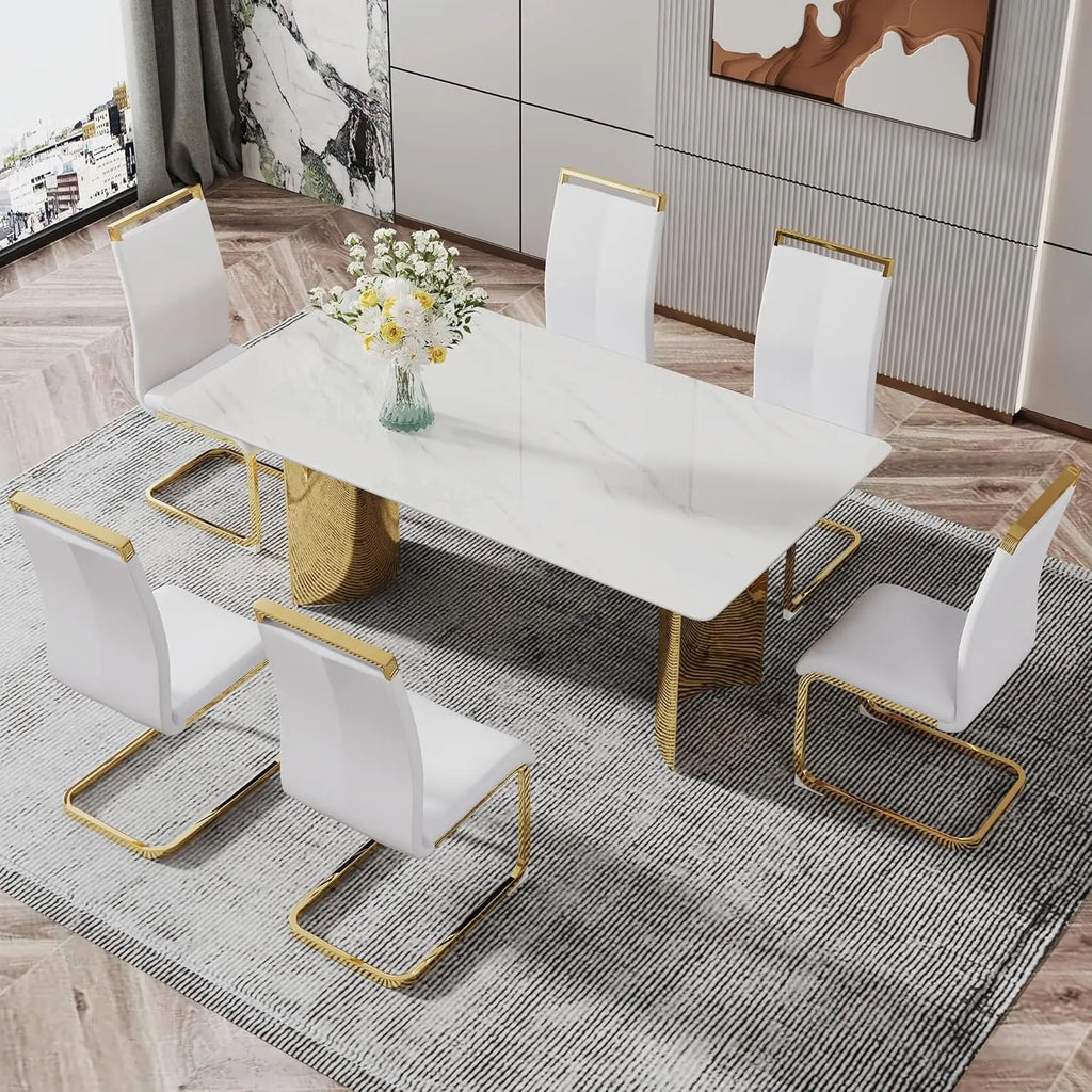 NEXRA™ Modern Marble Multi-Space Table by PurelyhomeDeco