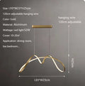 Élan Linea – Modern Minimalist LED Luxury Chandelier | Restaurant · Bedroom · Bar Lighting by PurelyhomeDeco