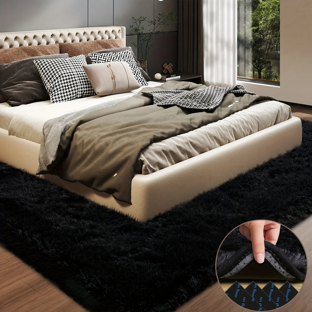 Moonshadow Fluffy Rug by PurelyhomeDeco