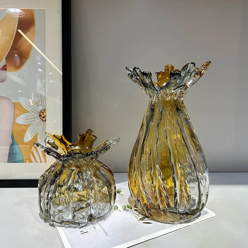 Colorveil Glass Vase by PurelyhomeDeco