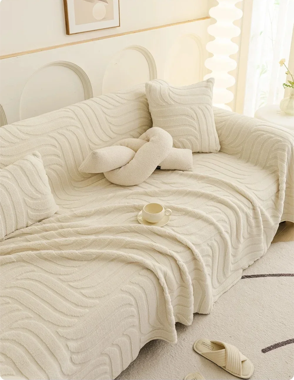 VÉLUNA™ Plush Sofa Cover by PurelyhomeDeco