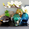 Luxe Angular Glass Vase by PurelyhomeDeco