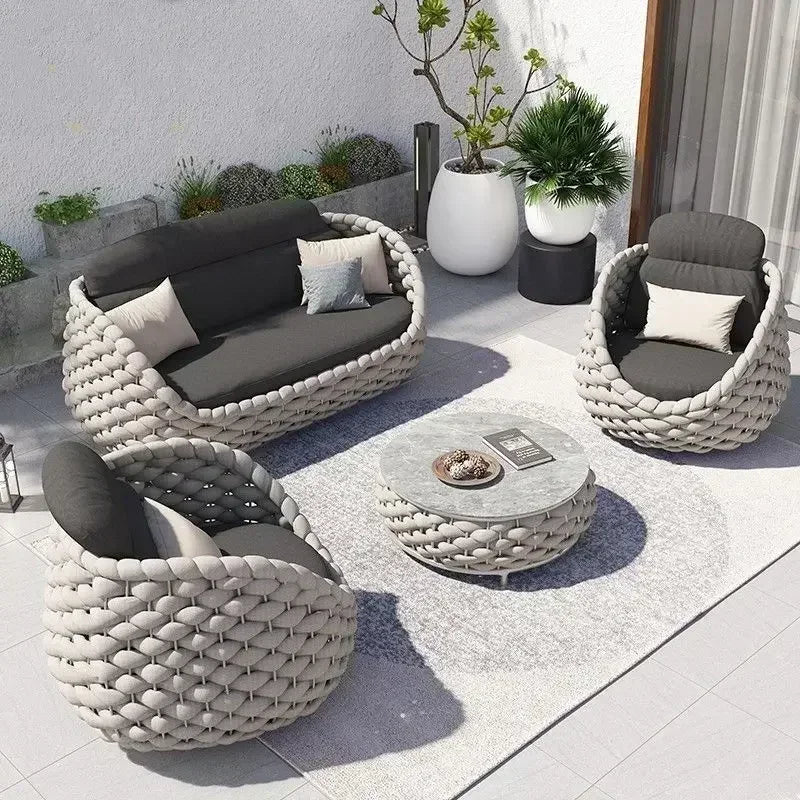 BistroLuxe™ — Luxury All-Weather Rattan Bistro Set for Elegant Outdoor Living by PurelyhomeDeco