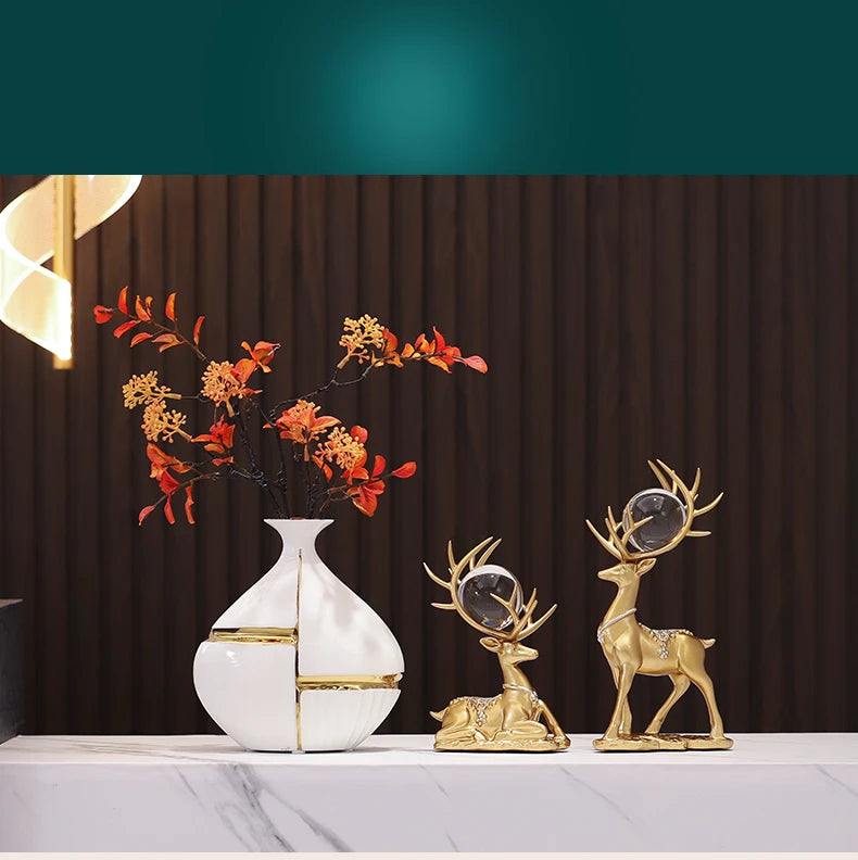 Golden Stripes Vase by PurelyhomeDeco