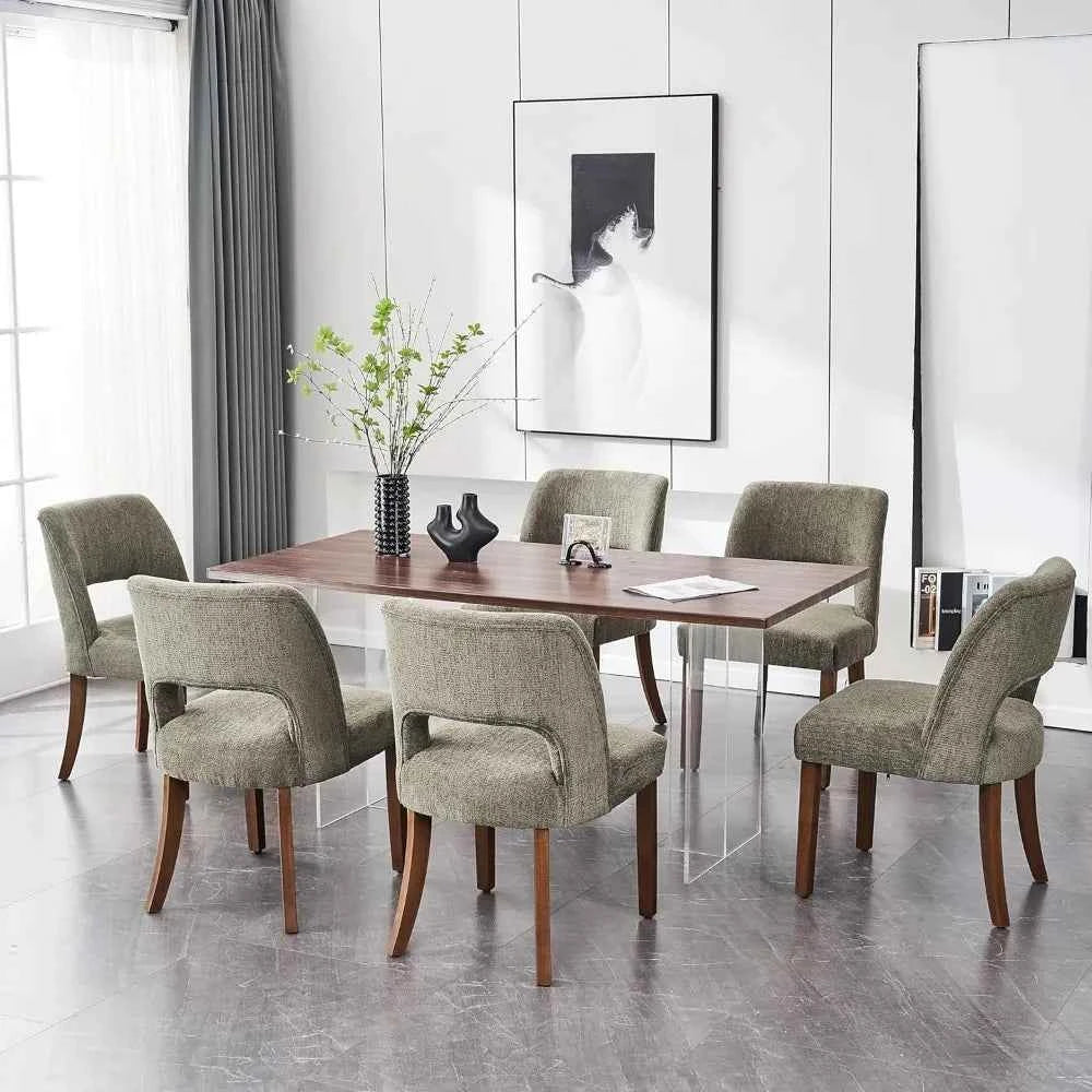 Bravena™ Wooden Dining Chairs – Set of 6 by PurelyhomeDeco