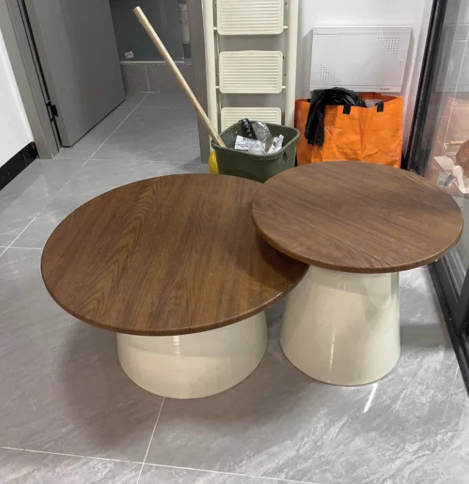 ELORA™ Cream Nordic Round Coffee Table by PurelyhomeDeco