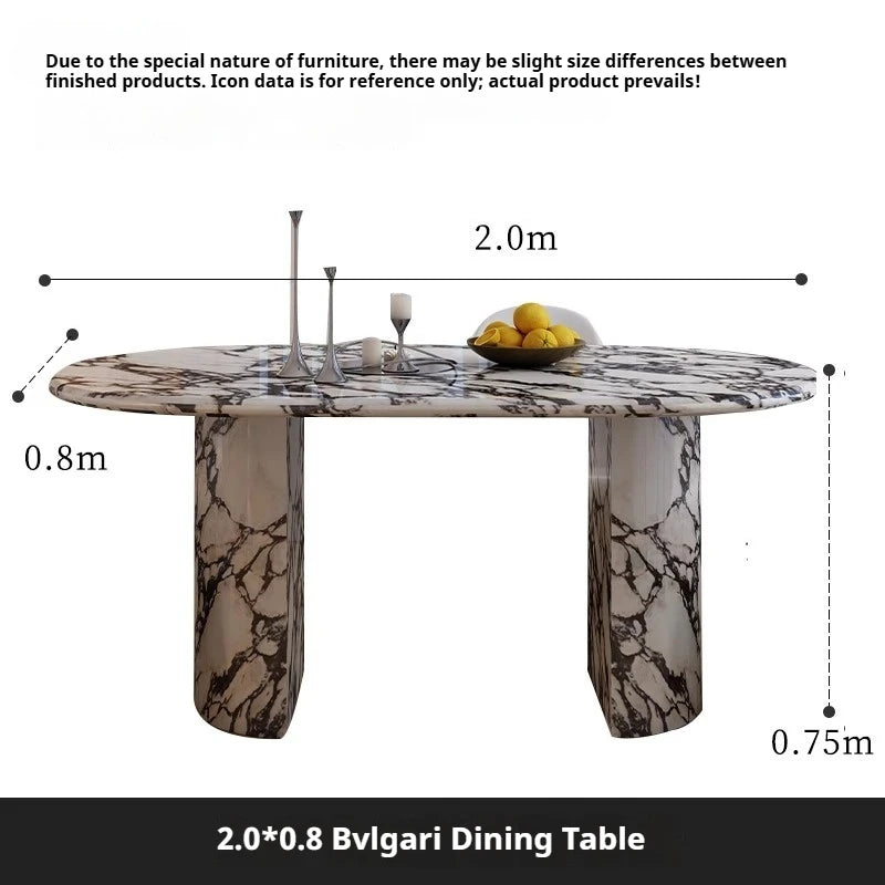 Monolith High-Hardness Stone Dining Table by PurelyhomeDeco
