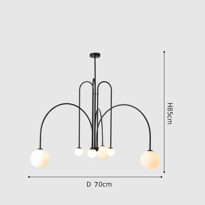 Linea Nordic Chandelier by PurelyhomeDeco