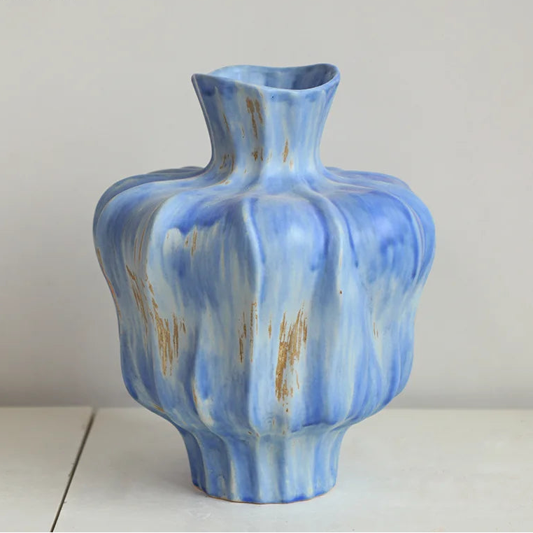 Luxe Blossom Curve Vase by PurelyhomeDeco