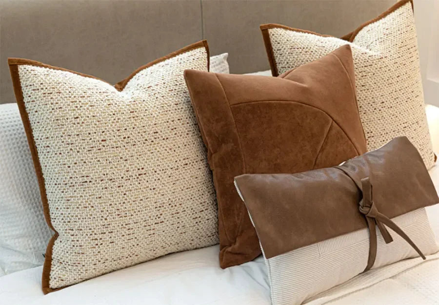 Caramel Aura Cushion by PurelyhomeDeco