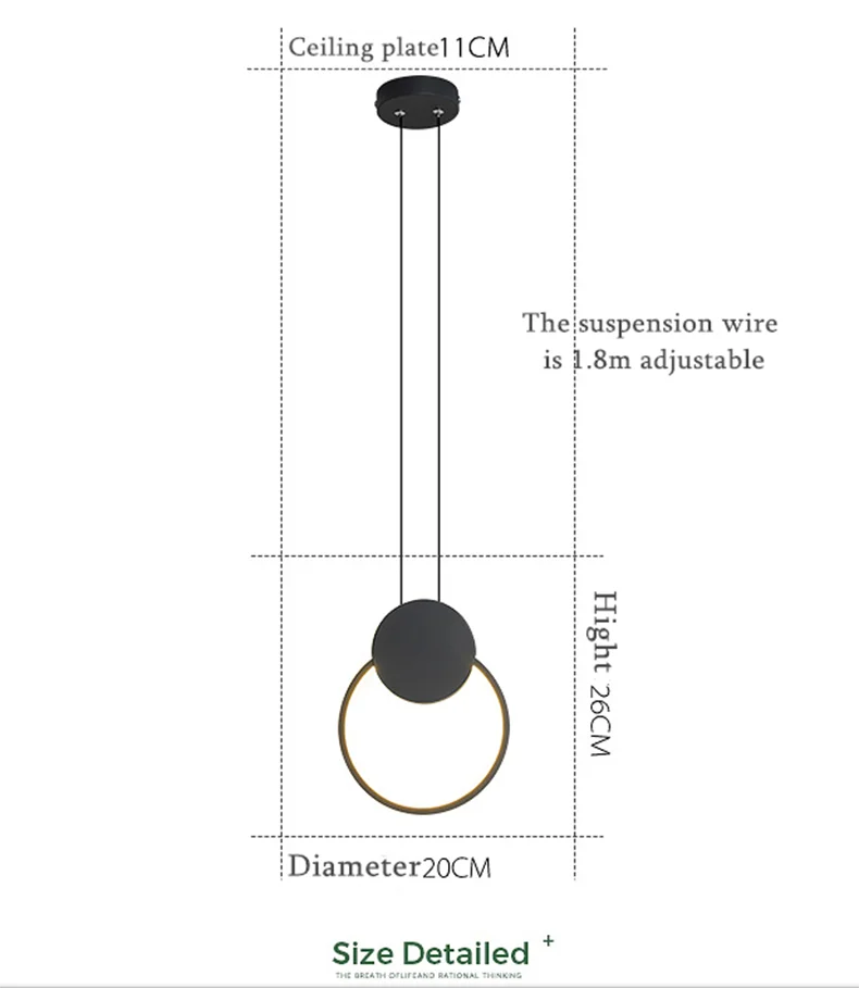 Designer Ring Drop Light by PurelyhomeDeco