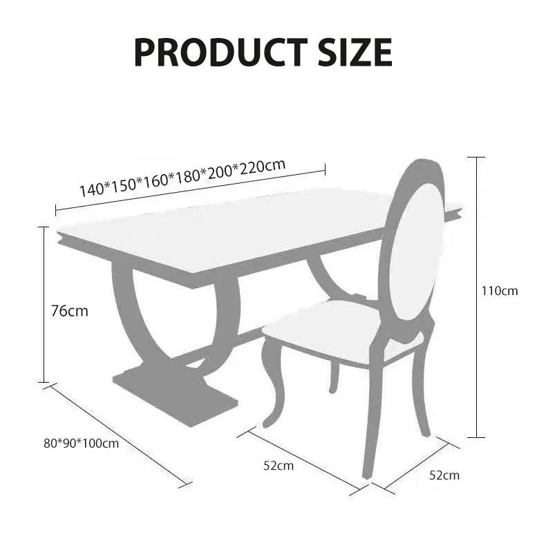 ZANORIA™ Elite Gold Structure Dining Set by PurelyhomeDeco