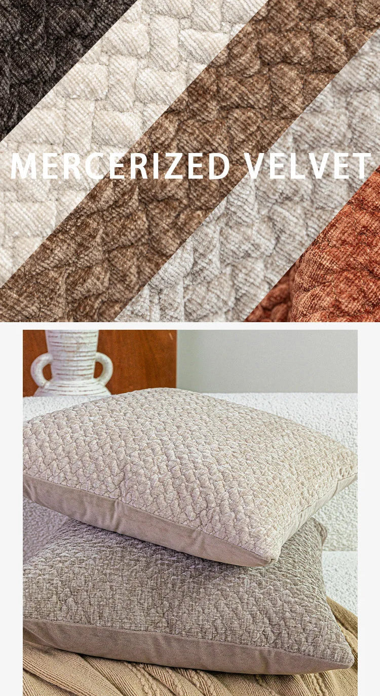 Quilta Chenille Pillow by PurelyhomeDeco