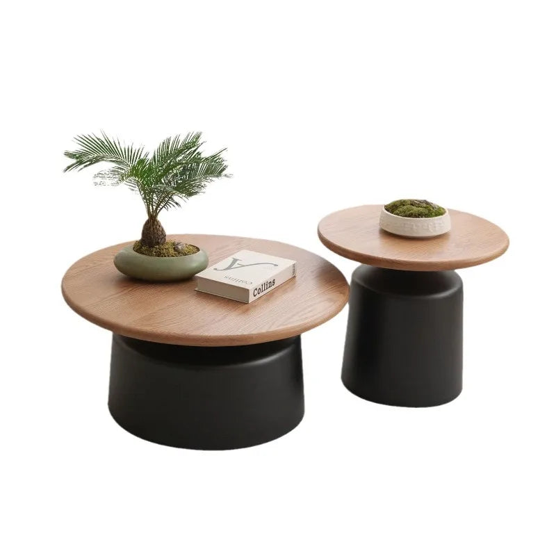 ELORA™ Cream Nordic Round Coffee Table by PurelyhomeDeco