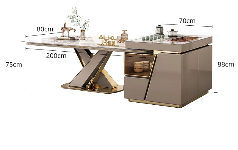 DESORA™ Designer Marble Dining Set by PurelyhomeDeco
