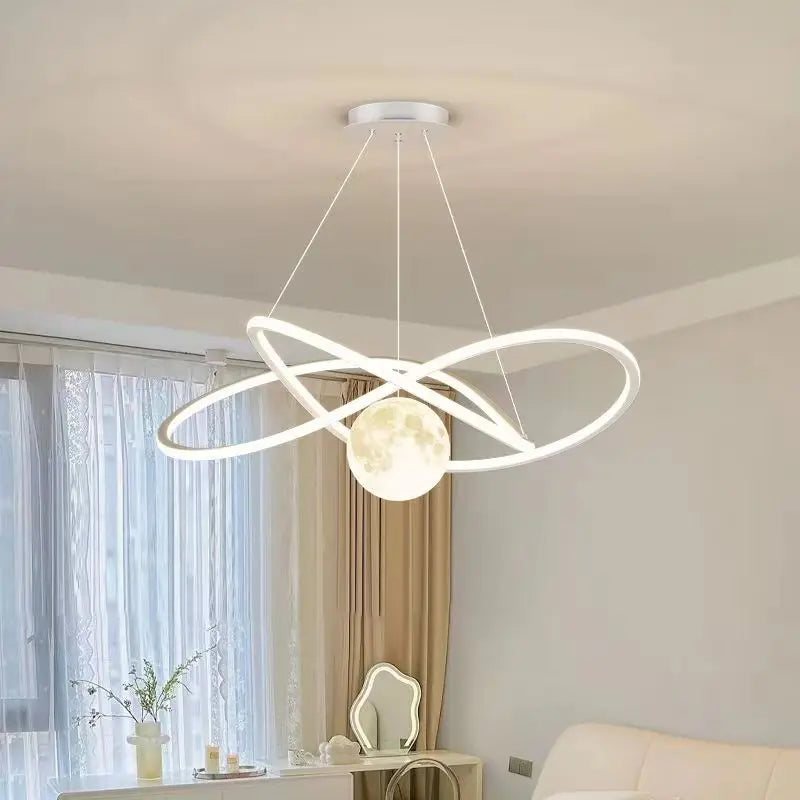 Luna Lux – Moon Shaped Designer Pendant Lamp by PurelyhomeDeco