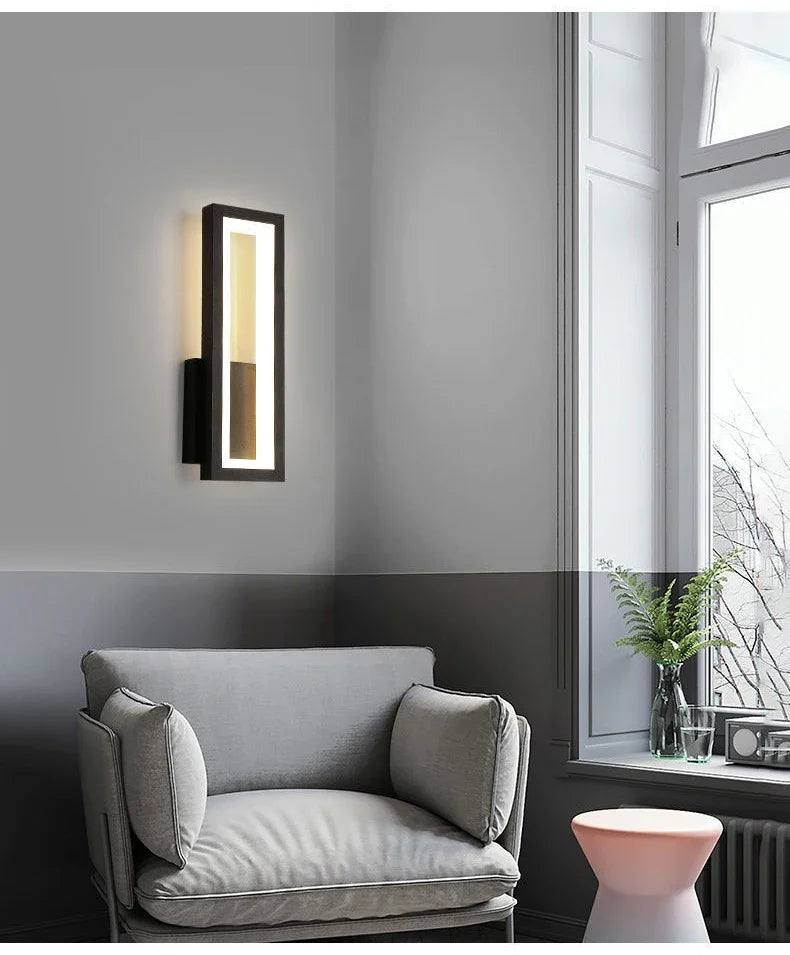 Linéa Duo – Modern Minimalist LED Wall Sconce | Black & White Bedside Light by PurelyhomeDeco