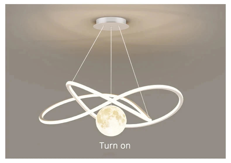 Luna Lux – Moon Shaped Designer Pendant Lamp by PurelyhomeDeco